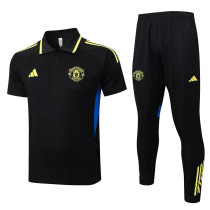2025/26 M Utd Black POLO Training Tracksuit