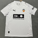 2025/26 Valencia Home White Fans Soccer Jersey  带广告5