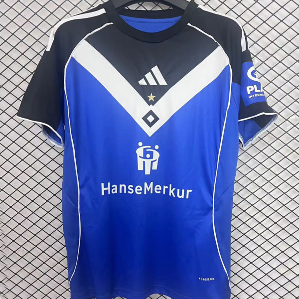 2025/26 Hamburger SV Away Blue Fans Soccer Jersey