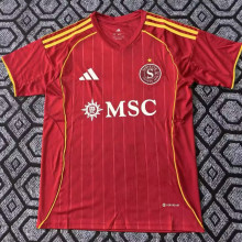 2025/26 Servette FC Home Red Fans Soccer Jersey 塞尔维特