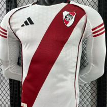 2025/26 River Plate Home White Player Version Long Sleeve Jersey 长袖胸前空白版