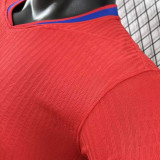 2025/26 Norway Home Red Player Version Soccer Jersey
