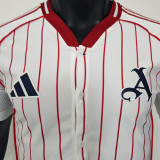 2025/26 ARS White Baseball Player Version T-Shirt  硅胶版