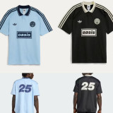 2025/26 AD x oasis Blue Retro Style Fans Soccer Jersey