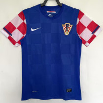2010 Croatia Away Royal Blue Retro Soccer Jersey