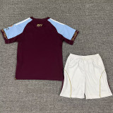 2025/26 Aston Villa Home Kids Soccer Jersey