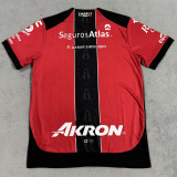 2025/26 Atlas Home Red Black Fans Soccer Jersey 阿特拉斯