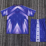 1996/1997 RM Away Blue Retro Kids Soccer Jersey