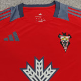 2025/26 Albacete Away Red Fans Soccer Jersey 阿尔巴赛特