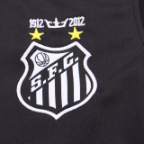 2012/13 Santos Black Retro Kids Soccer Jersey