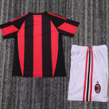 2011/2012 AC Milan Home Retro Kids Soccer Jersey