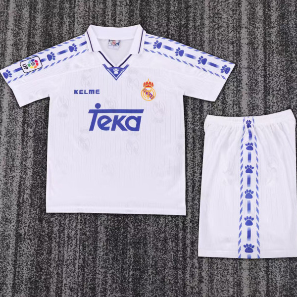 1996/1997 RM Home Retro Kids Soccer Jersey