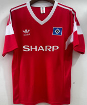 1988 Hamburger Away Red Retro Soccer Jersey