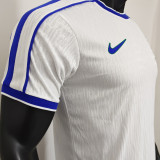 1998 Brazil White Retro Player Version Soccer Jersey 球员版