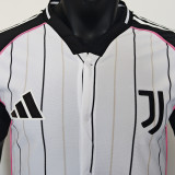 2025/26 JUV White Baseball Player Version T-Shirt  硅胶版