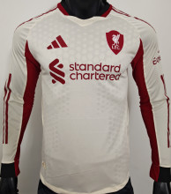 2025/26 LFC Away White Player Version Long Sleeve Jersey