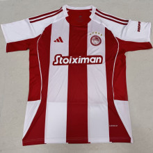 2025/26 Olympiacos Home Fans Soccer Jersey 奥林匹亚科斯