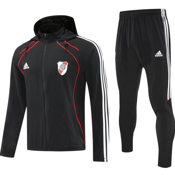 2025/26 River Plate Black Windbreaker Jacket（A Set）