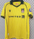 2025/26 Wrexham Away Yellow Fans Soccer Jersey 雷克瑟姆