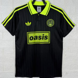 2025/26 AD x oasis Black Retro Style Fans Soccer Jersey