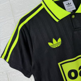 2025/26 AD x oasis Black Retro Style Fans Soccer Jersey