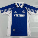 1998/2000 Schalke 04 Home Blue Retro Soccer Jersey