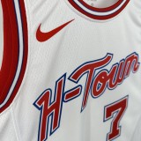 Rockets DURANT #7 White City Edition NBA Jersey