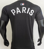 2025/26 PSG Black Baseball Player Version T-Shirt  硅胶版