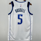 Mavericks RUSSELL #5 White NBA Jersey