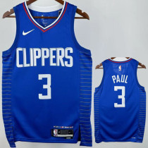 Clippers PAUL #3 Blue NBA Jersey