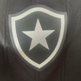 2025/26 Botafogo Awat Black Fans Soccer Jersey 胸前有广告