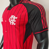 2025/26 Flamengo Red Baseball Player Version T-Shirt  硅胶版
