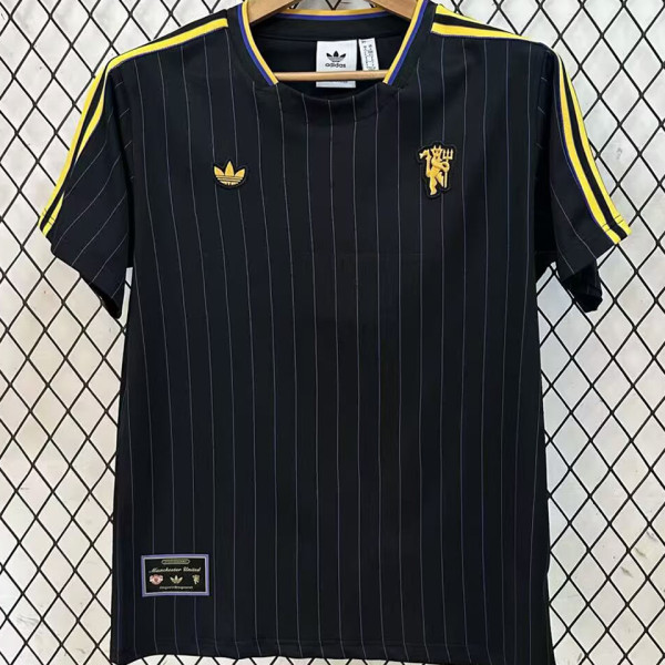 2025/26 M Utd Black Retro Style Soccer Jersey