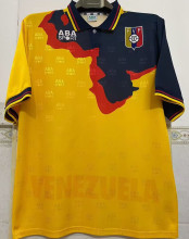 1998 Venezuela Away Yellow Retro Soccer Jersey