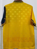 1998 Venezuela Away Yellow Retro Soccer Jersey