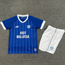 2025/26 Cardiff City Home Blue Kids Soccer Jersey