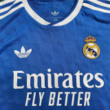 2025/26 RM Third Blue Player Version Kids Soccer Jersey 球员版童装
