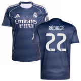 RÜDIGER #22 RM 1:1 Quality Away Fans Soccer Jersey 2025/26（UCL Font)