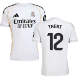 TRENT #12 RM Home 1:1 Quality White Fans Soccer Jersey 2025/26（Laliga Font)