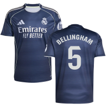 BELLINGHAM #5 RM 1:1 Quality Away Fans Soccer Jersey 2025/26（Laliga Font)
