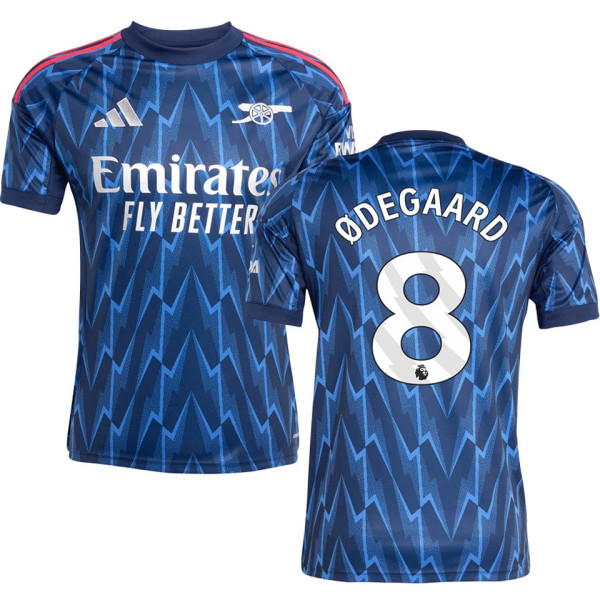 ØDEGAARD #8 ARS 1:1 Quality Away Fans Soccer Jersey 2025/26 (League Font 联赛字体 )
