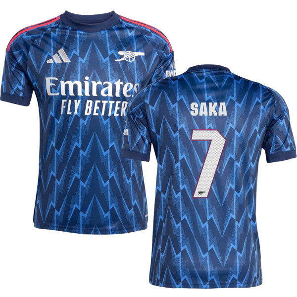 SAKA #7 ARS 1:1 Quality Away Fans Soccer Jersey 2025/26 (UCL Font 欧冠字体 )