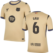 GAVI # 6 BA 1:1 Quality Away Fans Soccer Jersey 2025/26 (UCL Font 欧冠字体 有号下广告)
