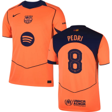PEDRI # 8 BA 1:1 Quality Third Fans Soccer Jersey 2025/26 (UCL Font 欧冠字体 有号下广告)
