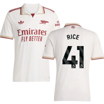 RICE #41 ARS 1:1 Quality Third Fans Soccer Jersey 2025/26 (League Font 联赛字体 )