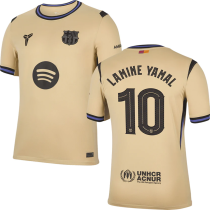 LAMINE YAMAL #10 BA 1:1 Quality Away Fans Soccer Jersey 2025/26 (UCL Font 欧冠字体 有号下广告)