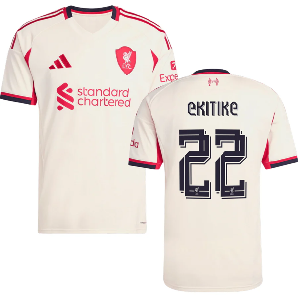 EKITIKE #22 LFC 1:1 Away Fans Jersey 2025/26 (UCL Font 欧冠字体 )