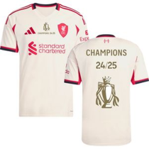 CHAMPIONS 24/25 + CHAMPIONS CUP LFC 1:1 Quality Away Fans Soccer Jersey 2025/26