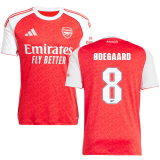 ØDEGAARD #8 ARS 1:1 Quality Home Red Fans Soccer Jersey 2025/26 (League (UCL Font 欧冠字体 )