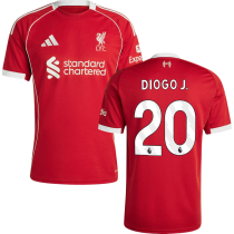 DIOGO J.  #20 LFC 1:1 Home Red Fans Jersey 2025/26 (League Font 联赛字体 )